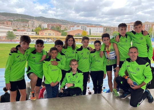 Dos jóvenes atletas del Bahía de Almería, subcampeones nacionales